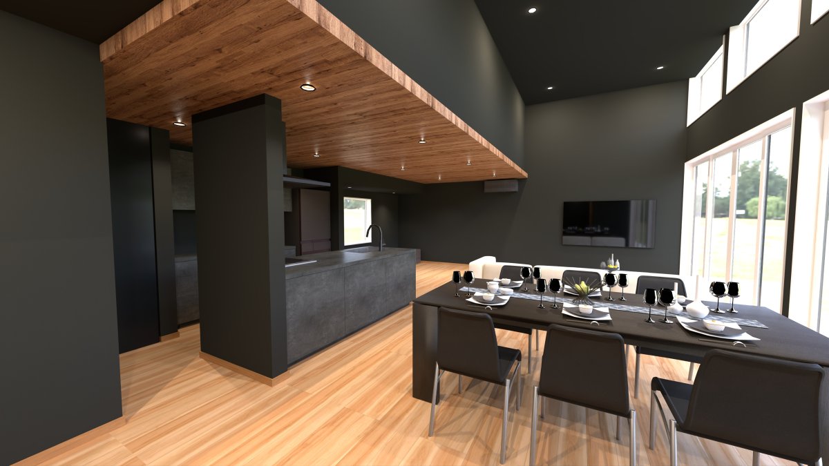 大開口・大空間の明るいLDK。SE構法を活かした間取り。