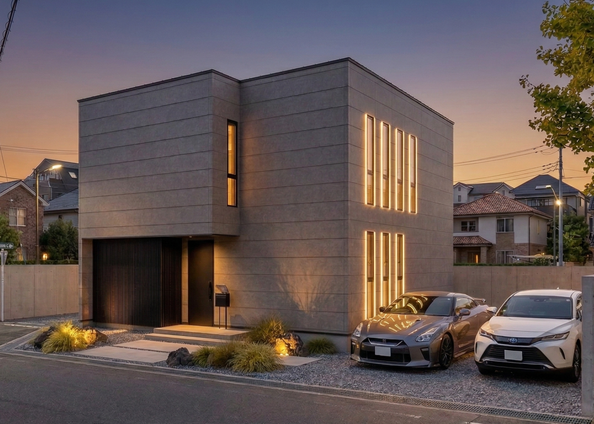 スキップフロアが家族をつなぐ。縦の空間を活かしたモダンな住まい