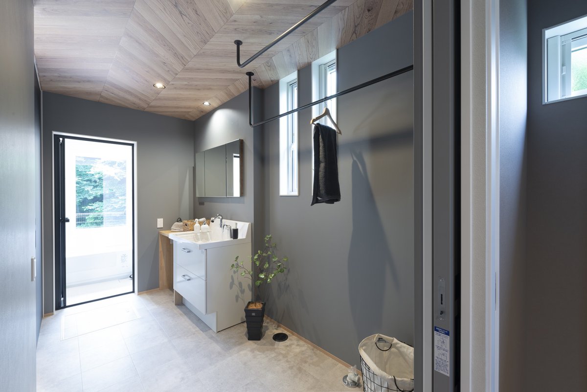 洗濯家事が１か所で完結するランドリールーム。