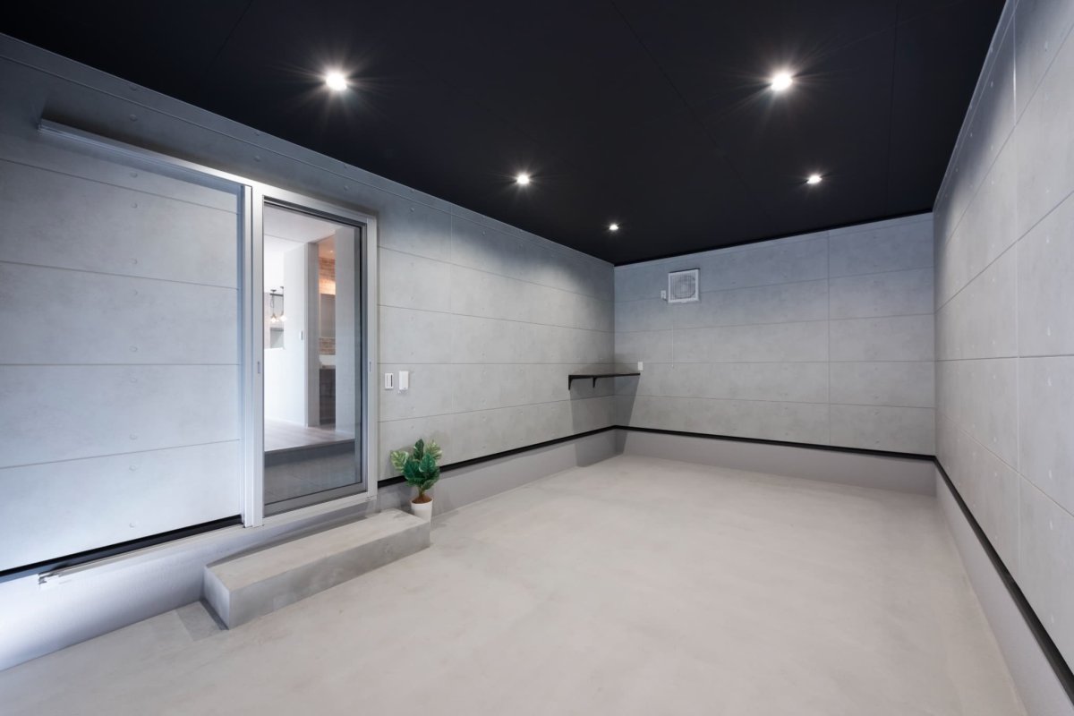 ガレージハウス。ビルトインガレージ。