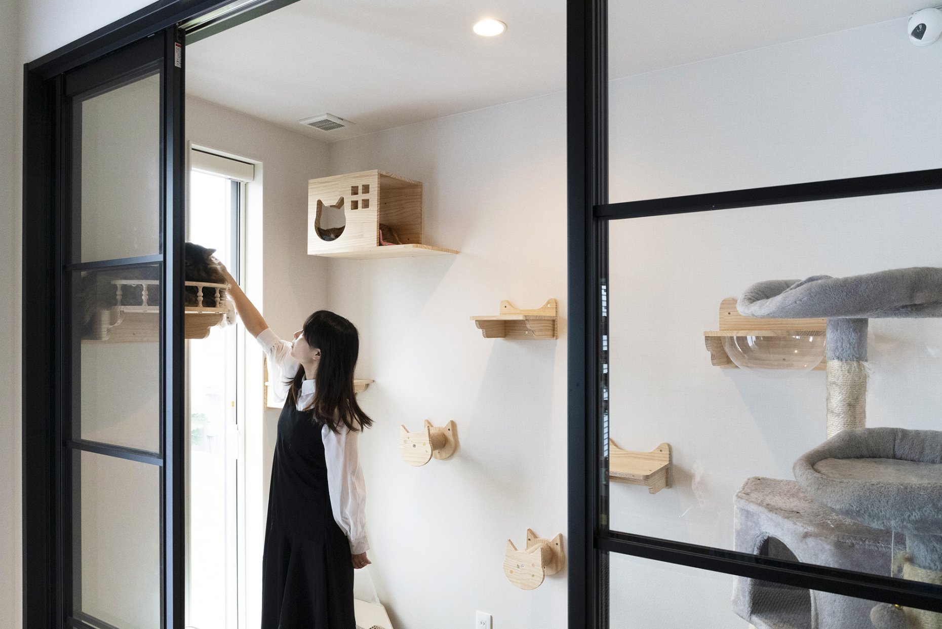 猫と音楽、暮らしを楽しむお家