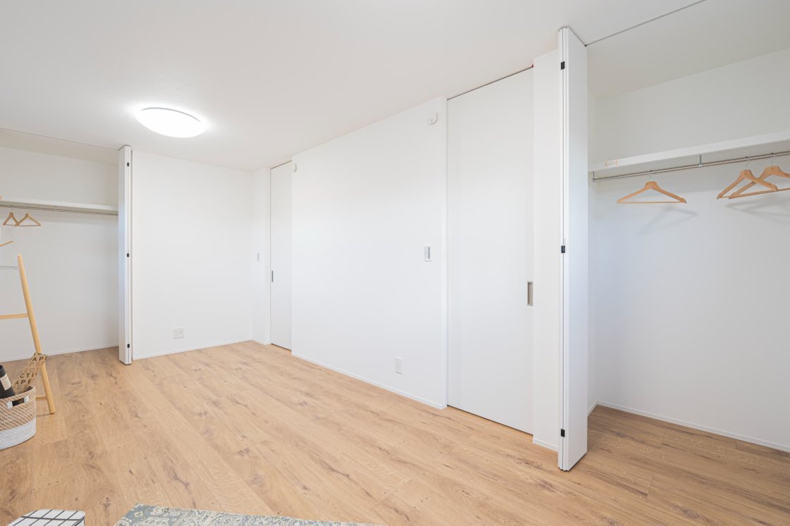 お子様の成長に合わせて区切ることができる子供部屋