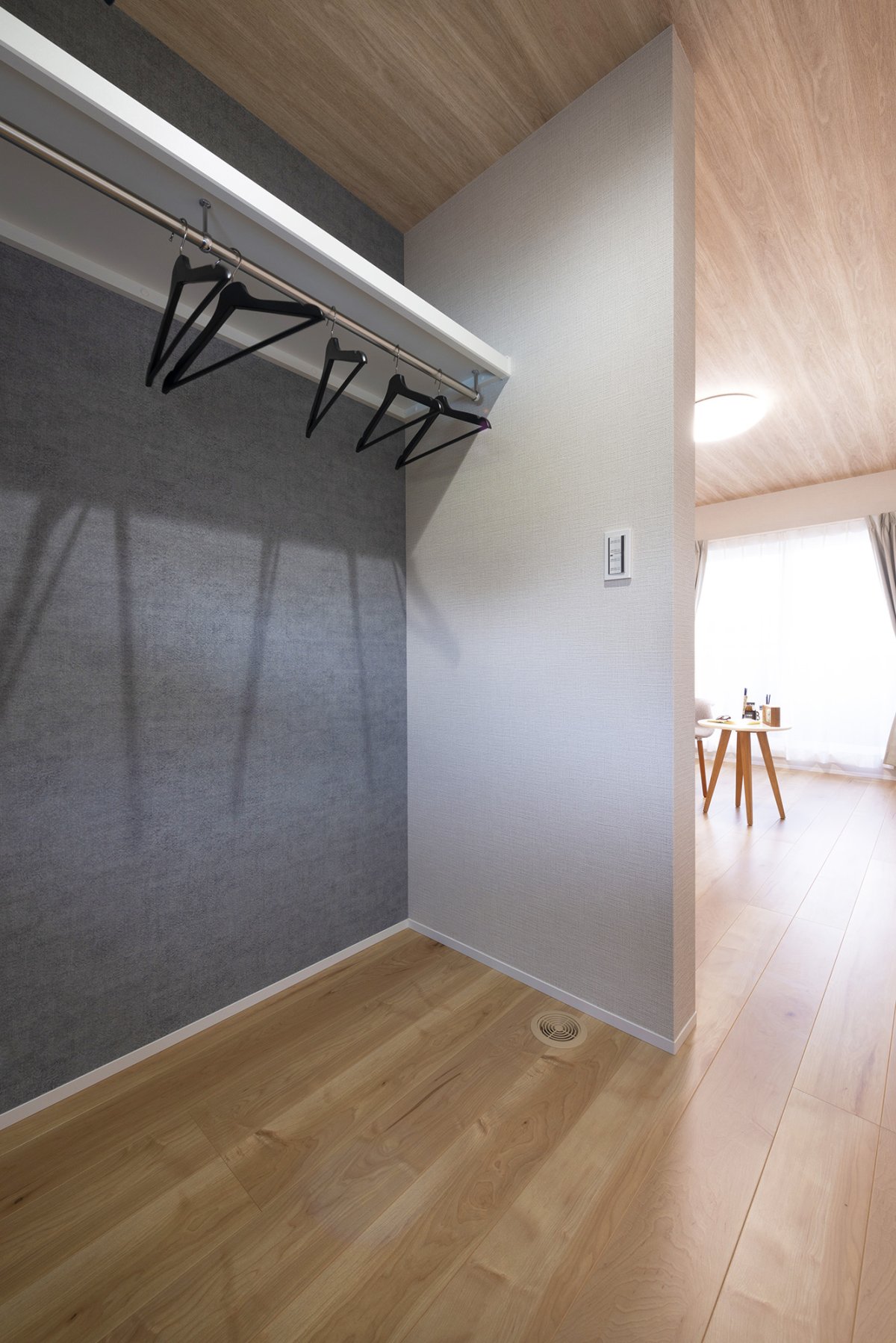 主寝室にはウォークインクローゼット