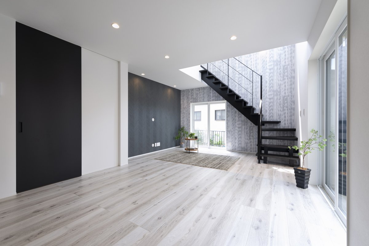 SE構法。ハイドア。吹き抜け