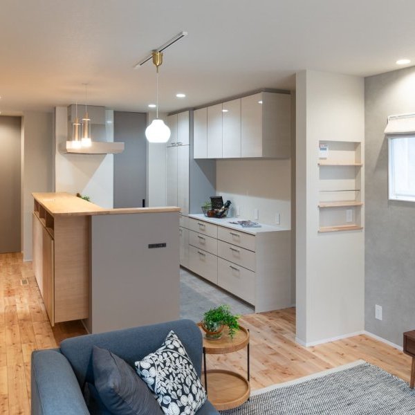 1階完結型の家事導線を意識した、永く暮らすお家